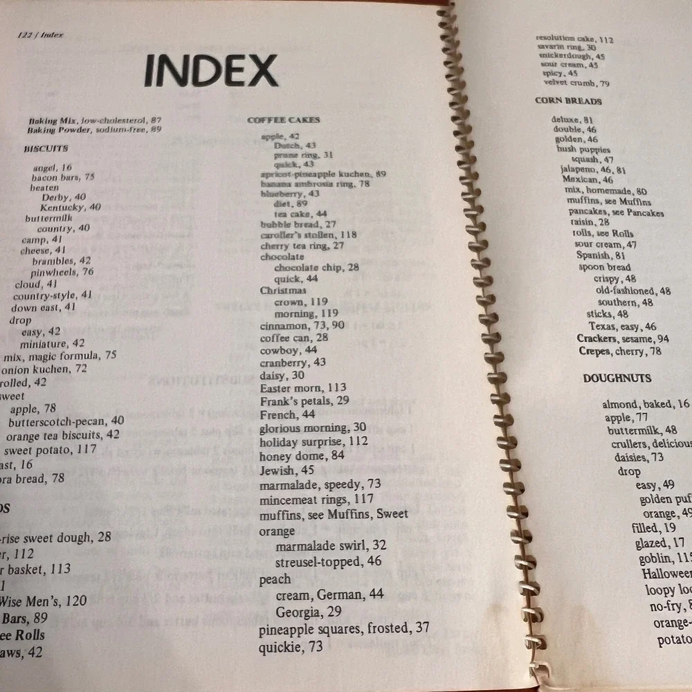 Breads Favorite Recipes of Home Economics Teachers 1981 Spiral Cookbook Vintage